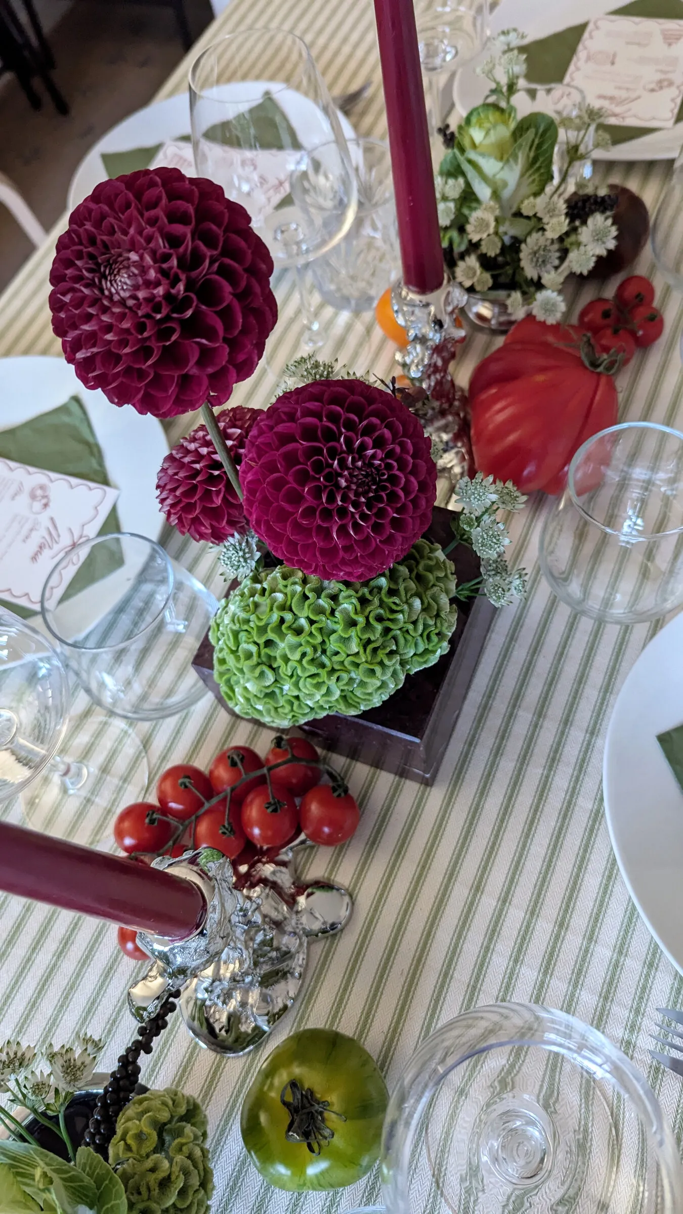 Lithuanian Dinner: Autumn Harvest floral arrangement